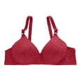 thumbnail image 4 of XFeng Women Floral Lace Underwire Bra, V Neck Adjustable Wide Straps Comfort Support Bra, 4 of 4