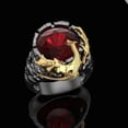 thumbnail image 5 of MayiaHey Red Stone Wings Dragon Ring, Rhinestone Dragon Claw Ring for Men, Gothic Red Crystal Dragon Ring Hip Hop Dragon Animal Jewelry, Red Ruby Dragon Wing Ring Punk Dragon Totem Ring, 5 of 5