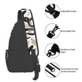 thumbnail image 4 of Sling Bag for Men, Cartoon Black Cute Snake Leaves Fanny Pack Crossbody Bags Shoulder Chest Bag, Small Gym Bag Anti Theft Crossbody Backpack Daypack for Travel Sports Running Hiking, 4 of 7