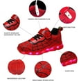 thumbnail image 2 of Kids Light Up Shoes Led Flash Sneakers with Spider Upper USB Charge for Boys Girls Toddles Best Gift for Birthday Thanksgiving Christmas Day, 2 of 6
