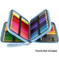 thumbnail image 4 of Estuche para lápices de colores con 127 ranuras - Estuche para bolígrafos de tela Oxford con compartimentos Portalápices para lápices de acuarela, 4 of 6