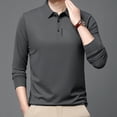 thumbnail image 6 of Gaexia Button Down Long Sleeve Polo Shirt for Men Casual Business Collar Solid Pullover Versatile Daily Golf Polo, 6 of 6