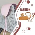 thumbnail image 2 of Bolso Making Kit Manillas de fondo Correas de hombro Bolsa de repuesto Hecho a mano Suministros de reparación DIY Craft para principiantes Brown 5 piezas Kearding AP004440-03, 2 of 7