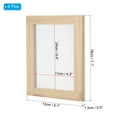 thumbnail image 2 of Unique Bargains 7.1'x5.9' Wooden Paper Making Screen Papermaking Frame Mould, Natural Color 4 Pack, 2 of 5