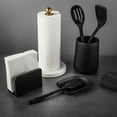 thumbnail image 4 of Thyme & Table New Ceramic Ribbed Spoon Rest, Black, 4 of 5