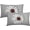 Burgundy White Daisy, variant on Navy Blue White Daisy Pillow Covers 18x18 Set of 2 Spring Summer Gray Grey Colored Decorative Throw Pillows Outdoor Modern Art Flower Pillowcase Square Linen Cushion Case for Home Sofa Couch Bed