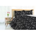 thumbnail image 3 of Ambesonne Floral Down Alternative Quilt Comforter, Baroque Flowers Goth Rococo, Twin, Grey Black and Charcoal Grey, 3 of 5