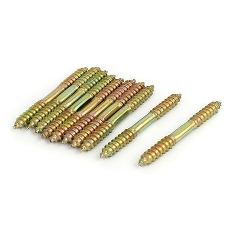

Uxcell M8 x 73mm Double Ended Thread Wood to Wood Furniture Fixing Dowel Screw (10-pack)