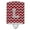 Crimson & Grey, variant on Caroline's Treasures CJ1052-LCNL Letter L Chevron Garnet and Black Ceramic Night Light, 6x4x3", multicolor