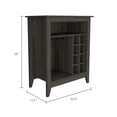 thumbnail image 4 of Dtwnek 6 Bottle 1 Drawer 1 Shelf Bar Cabinet for Home Bar Dining Room, Dark Brown, 4 of 7
