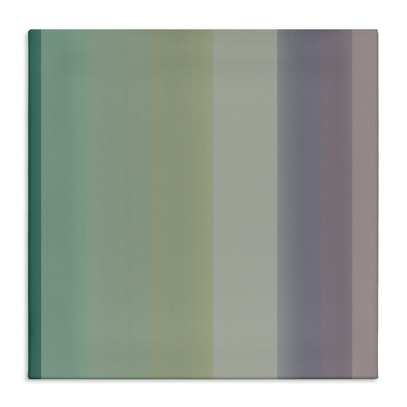 Stupell Industries Green & Purple Gradient Abstract Painting Wrapped Canvas Art Print Wall Art, 17 x 17