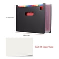 thumbnail image 3 of 48 File Folder Organizer Expanding File Folder Colorful Paper Organizer Waterproof Desktop Accordion A4 Size with Paper Tags for Documents Business Study Home School, 3 of 7