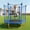 Blue, variant on Noble House 5.5 FT Kids Trampoline with Safety Enclosure Net, Indoor Outdoor Trampoline, U-Shape Stable Legs, Blue