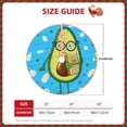 thumbnail image 4 of Bingfone Christmas Tree Skirt Mat Christmas Decoration Interior 30"-Avocado With Glasses, 4 of 8