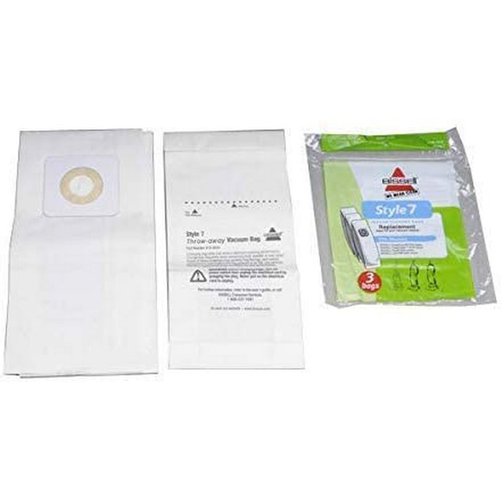 Bissell Style7 Paper Bags 3Pk For Models 1739, 1739R, 2019, 20191