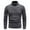 Dark Gray, variant on Men's Thick High Neck Sweater with Long Sleeves, Soft Knitted Fabric for Excellent Warmth and Comfort in Cold Weather, Loose Fit Ideal for Daily Wear or as a Base Layer