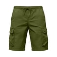 thumbnail image 6 of LMOIPLI Men's Relaxed Fit Cargo Shorts Casual Work Shorts with Multi-Pockets Hiking Shorts for Outdoor Activities Green XXXL, 6 of 7