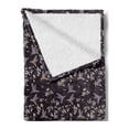 thumbnail image 2 of Cherry Blossom Soft Flannel Fleece Throw Blanket, Flappy Broad-Tailed Hummingbirds Flying Around White Cherry Blossom Trees, Cozy Plush for Indoor and Outdoor Use, 50" x 70", Multicolor, by Ambesonne, 2 of 5