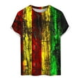 thumbnail image 4 of Delliss Mens Fashion Print T Shirt Casual Crew Neck Slim Fit Shirts Daily Tops, 4 of 4