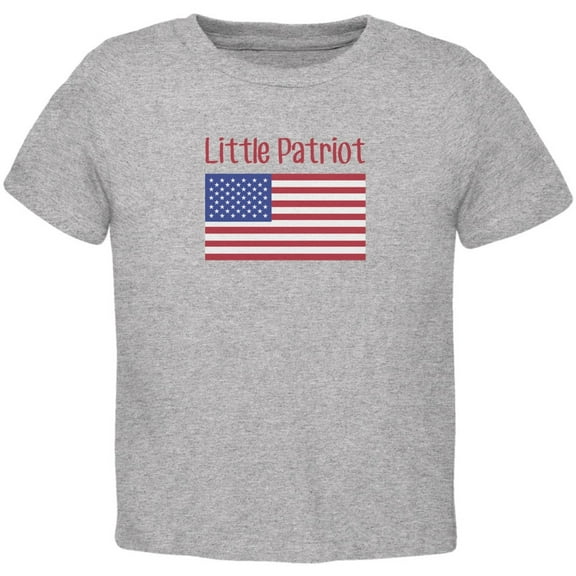 4th of July Little Patriot Heather Toddler T-Shirt - 2T