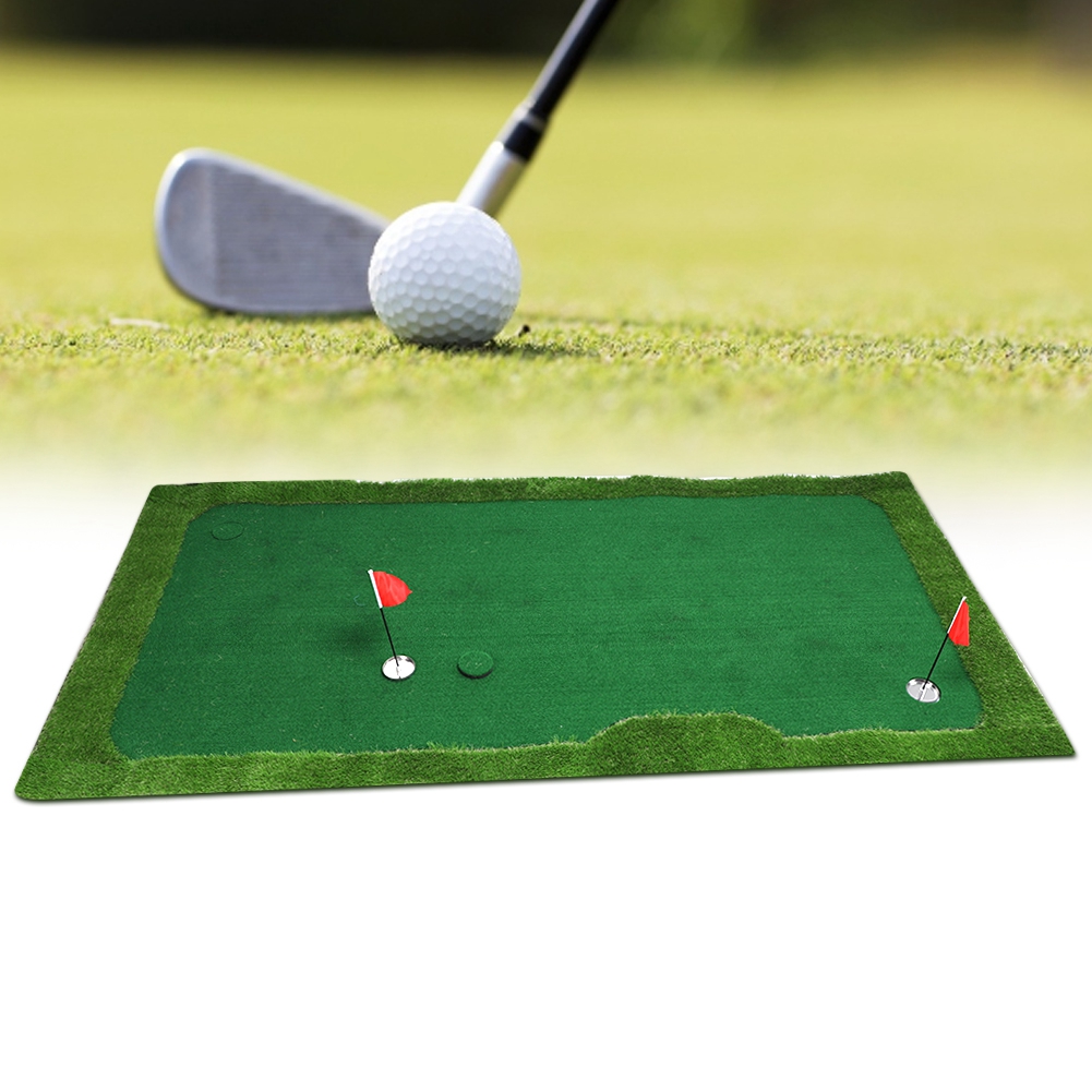 Mgaxyff Indoor Golf Putting Practicing Putter Simulator Training Mat