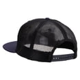 thumbnail image 3 of Golden Horse Logo Embroidered Big Size Premium Flat Bill Trucker Cap - Navy Black XL-3XL, 3 of 5