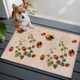 thumbnail image 3 of 2x3 Ft Entryway Area Rug, Ladybugs Eucalyptus Leaves Kitchen Rug Runner Washable Floor Mat, Spring Botanical Vintage Non Slip Indoor Door Mat Throw Carpet for Bathroom Living Room Bedroom, 3 of 8
