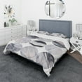 thumbnail image 1 of Designart 'Circle Marble III' Geometric Bedding Set - Duvet Cover & Shams, 1 of 4