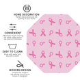 thumbnail image 3 of Naloa Breast Cancer Awareness 1 Leather Coasters for Drinks, Durable Drink Coasters 4 Set for Tabletop Protection, Luxurious Home Décor and Housewarming Gift ( {designName})Octagon, 3 of 6