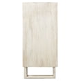 thumbnail image 5 of Albert Solid Wood Cabinet with 4 Hand Carved Doors and Distressed White Finish, 5 of 6