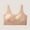 Khaki, variant on REORIAFEE Full Coverage Bras for Women Wireless Wide Strap No Underwire Push up Bralette Comfortable Padded Bras with Full Back L-2XL