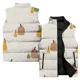 thumbnail image 5 of Chaleco acolchado para hombre, abrigo de pavo con estampado 3D, chaleco sin mangas para hombre, ropa duradera de calabaza para hombre, chaquetas de moda asequibles para hombre, 5 of 5