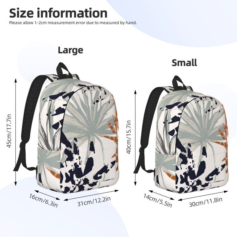 Yiaed Tropical Leaves Print Backpack, Premium Laptop  display picture 1