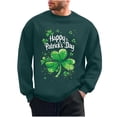 thumbnail image 1 of COM1950s Chandail à Manches Longues pour Hommes, Jour de la Saint-Patrick, Chandail Décontracté Imprimé Col Rond Manches Longues, Chandail Col Rond, Manches pour Hommes, Hauts Manches Longues, 1 of 9