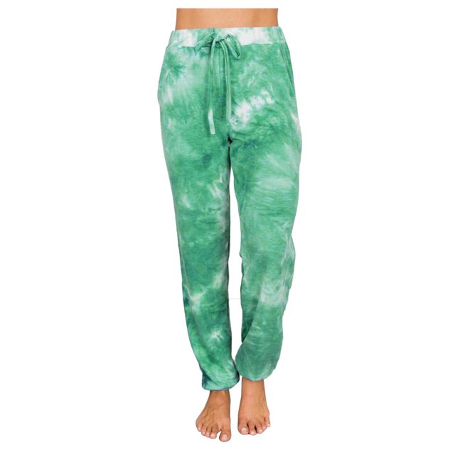 Gibobby pantalones anchos mujer Pantalones de algodón Casual Pantalones Tinte Mid cintura derecho pantalón Pocket Pantalones sueltos (Verde, M)