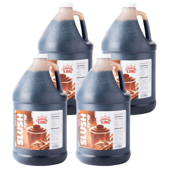 Concession Stand Slushy Syrup 5:1 Concentrate - 1 Gallon Bulk Food Service - Multiple Flavors (4/CASE)