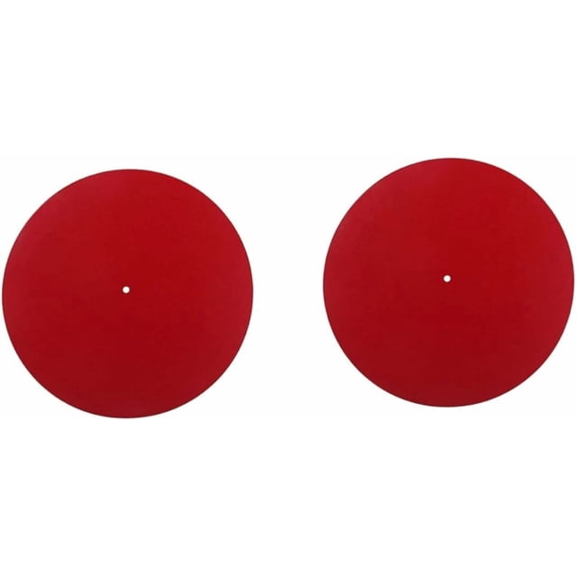 HUGFEGWE 2pcs Anti-Static Pad Vinyl Record Mat Turntable Mat Platter Mat CJB91-8639
