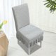 thumbnail image 3 of Cubierta de silla de comedor con falda, cojín de respaldo, cubierta de silla de comedor integrada, cubierta de silla de comedor Qingteng con falda - Gris claro, 3 of 6