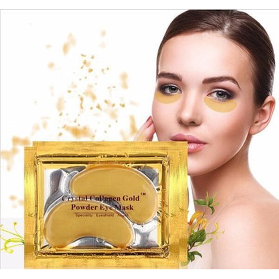 VeniCare 20 pairs Crystal Gold Collagen under Eye Pads Mask Anti Dark Circle Wrinkles