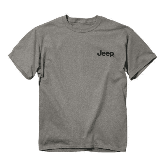 Buck Wear 8851 Men's TSC Jeep USA T-Shirt, Athletic Heather, Large