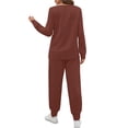 thumbnail image 5 of UVN Womens Fall Jogger Suit 2 Piece Set Long Sleeve Pullover Long Sweatpants with Pockets Ladies Sweatsuits Casual Lounge Set, 5 of 11