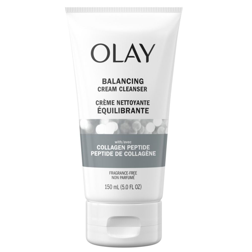 (3 pack) Olay Balance Collagen Peptide 24, Face Wash, Fragrance-Free, Soothes Dryness, All Skin, 5.0 fl oz