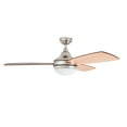 thumbnail image 6 of Prominence Home Calico 52" Nickel Modern Ceiling Fan with 3 Blades, Integrated LED Light Kit, Remote & Reverse Airflow, 6 of 11