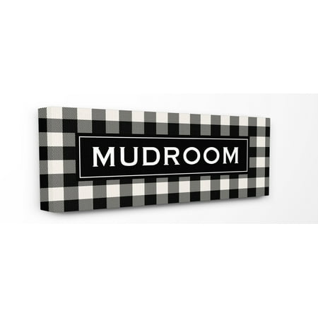 The Stupell Home Decor Collection Mudroom Classic New England Plaid Stretched Canvas Wall Art, 10 x 1.5 x