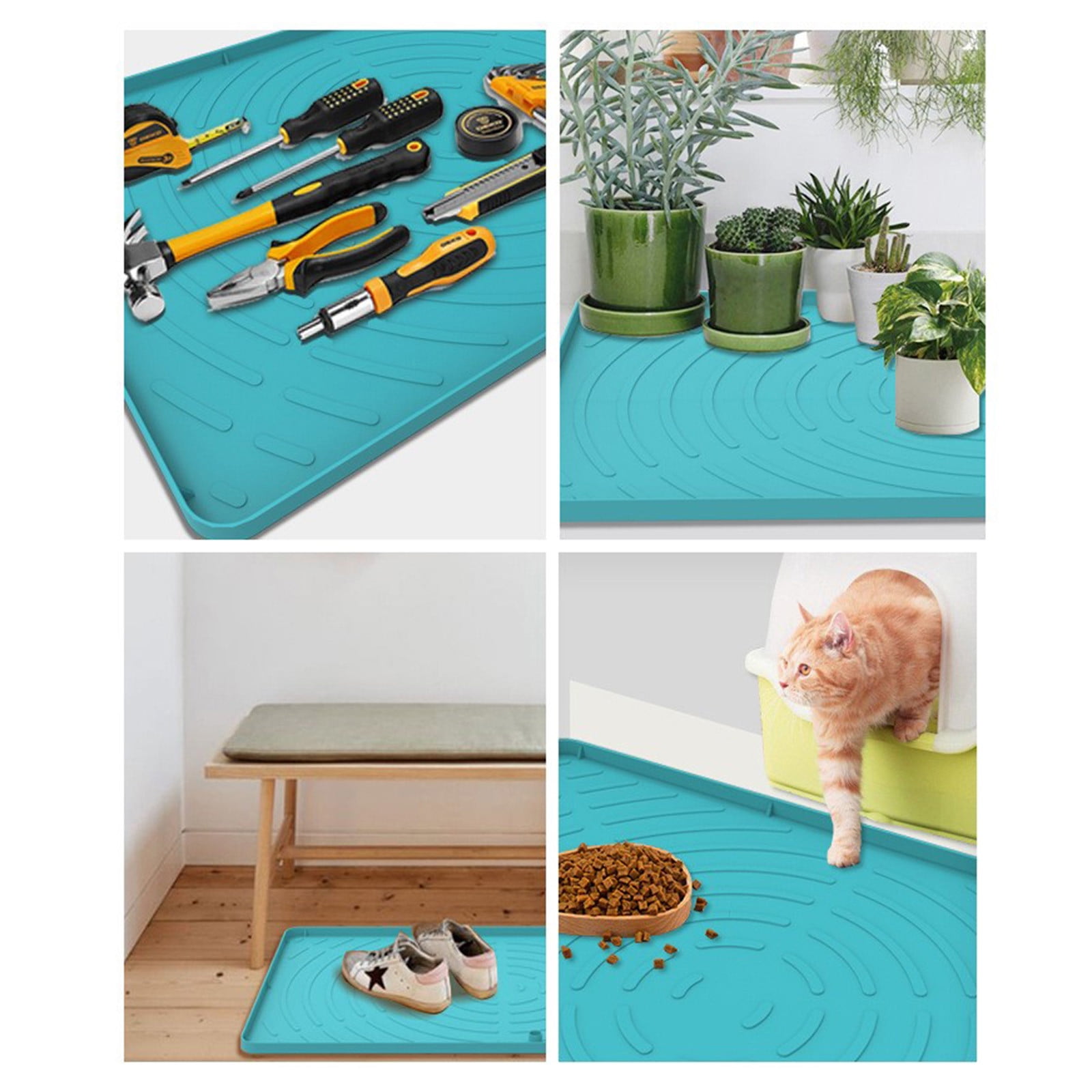 Upgraded Mat For Under Sink 34 X 22in For Bathroom Kitchen Cabinets Easiest To Clean Under Shelf Liner NonSlip EcoFriendly Drip Tray Z