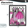 thumbnail image 4 of Stupell Industries Contemporary Chic Pink Tulle Dresses Black Floating Frame Canvas Art, 17 x 21, by Jess Stempel, 4 of 8