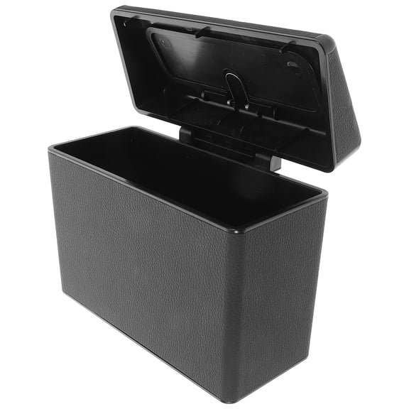 WHAMVOX Car Trash Can With Lid Trash Can Organizer Waterproof Portable Car Garbage Bin Bag Hangings Storage Pockets For Auto Home Offices