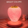 thumbnail image 4 of Luz de noche de fresa creativa, luz led de noche táctil recargable por usb, miniluz de ambiente, 4 of 6
