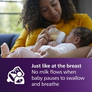 (2 pack) Philips Avent Natural Response Nipples, Extra Slow Flow (Flow 1), 2-Pack, SCY961/02