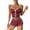 Wine, variant on UDAUDU Womens 2 Piece Pajama Set Heart Print Cami Top and Shorts Lounge Pjs Set Cute Sleepwear Outfits XL